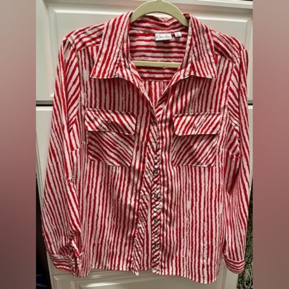 Kim Rogers Long Sleeve Striped Top